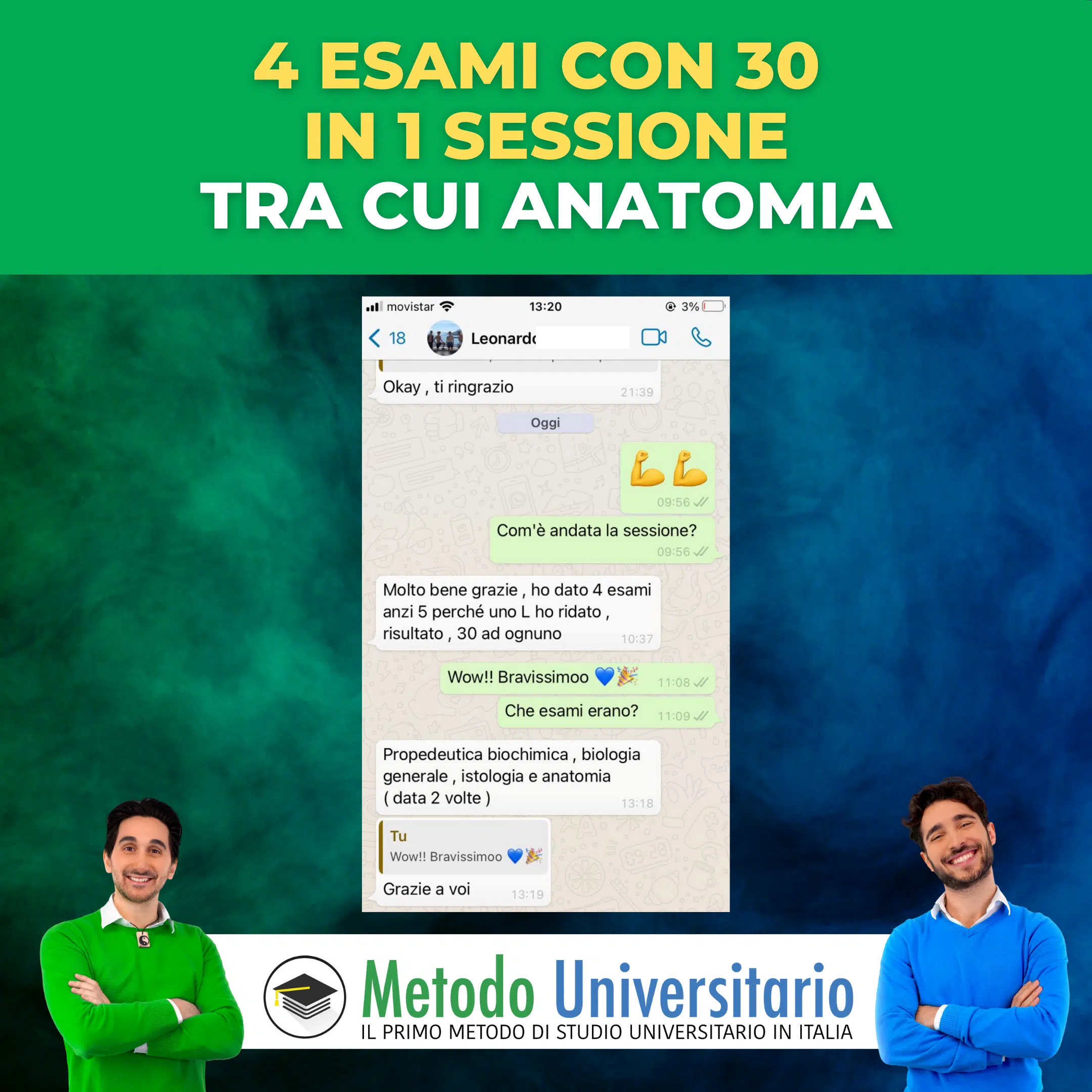 Riceve i complimenti della commissione di laurea